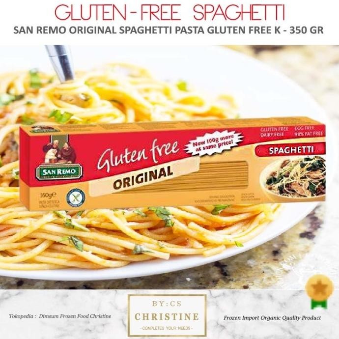 

TERBARU SAN REMO GLUTEN FREE SPAGHETTI PASTA SAN REMO ORIGINAL SPAGHETI 350 GR !!!!!