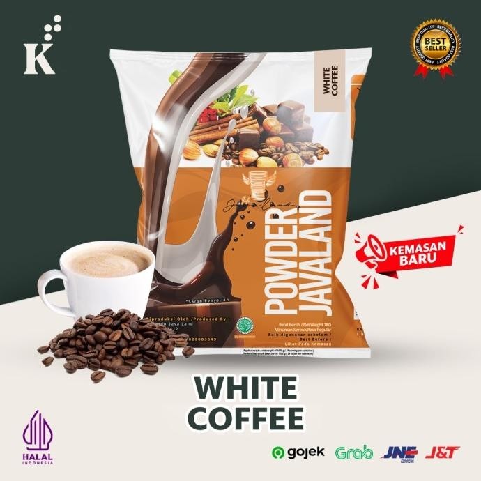 

TERBARU BUBUK MINUMAN BUBBLE POWDER DRINK WHITE COFFEE ORIGINAL JAVALAND 1KG !!!!!