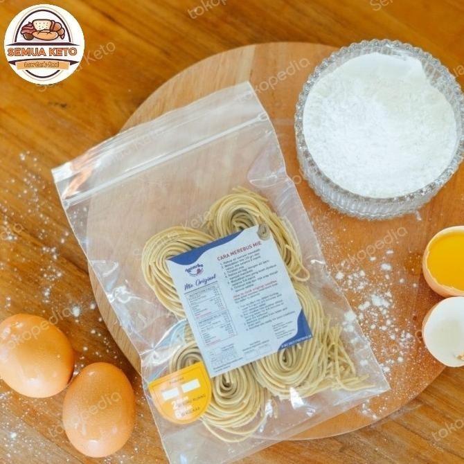 

BIG SALE MIE KETO ORIGINAL RENDAH KARBO TANPA TEPUNG TERIGU ISI 4 PCS. !!!!!