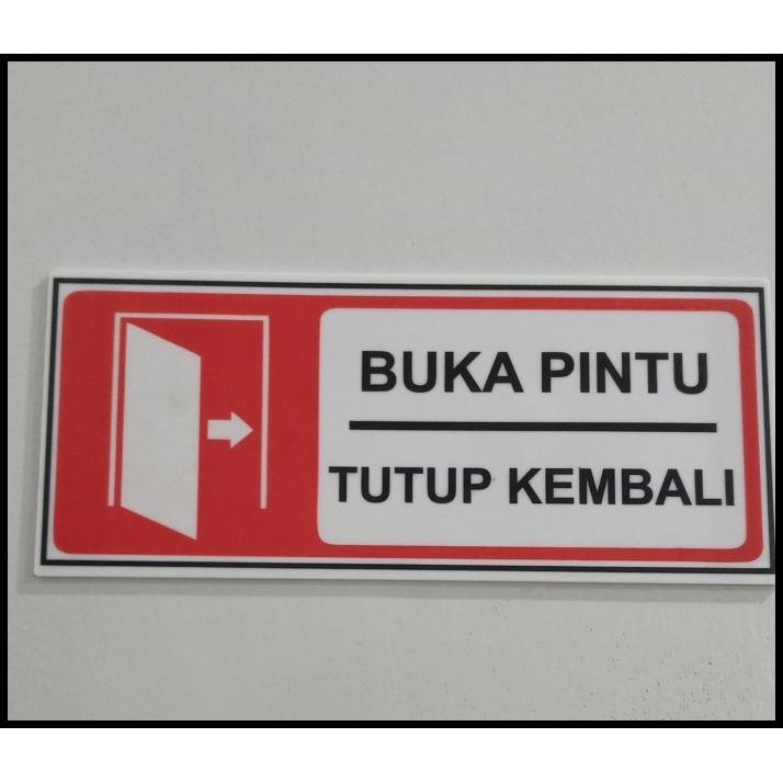 

TERMURAH AKRILILIK SIGN BUKA TUTUP PINTU KEMBALI SIGN BOARD ACRYLIC LABEL !!!!!!