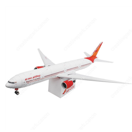 Pesawat Air India Boeing777-300ER diorama papercraft miniatur action figure diy kerajinan kertas tan
