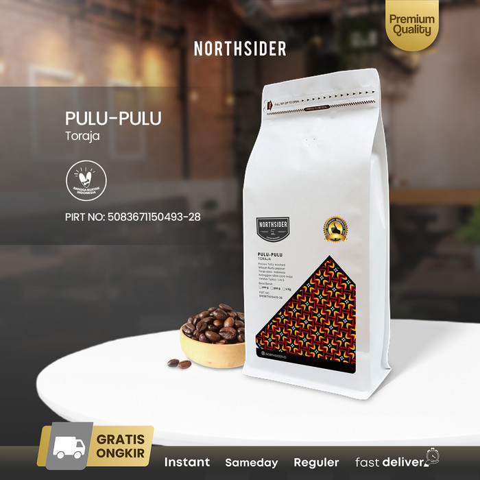 

Northsider Kopi Arabika Toraja Pulu-Pulu Fully-Washed Coffee 1Kg