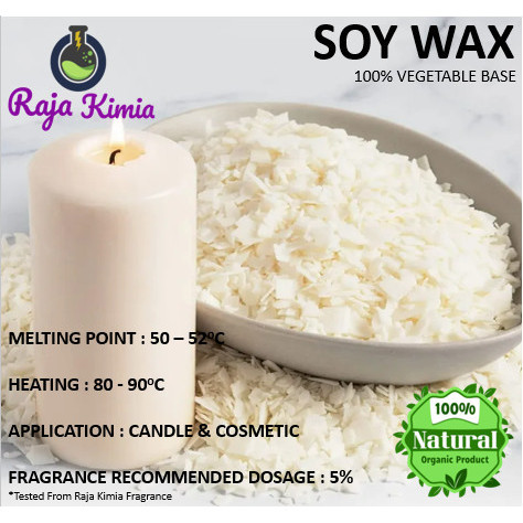 Soy Wax Flake Premium / Wax Kedelai / Bahan Lilin - 1 Kg