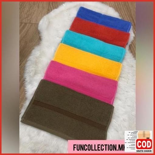Terlaris Handuk Mutia 35X80 Cm / Handuk Muka Warna Polos / Handuk Kecil / Handuk Sport / Handuk Lehe