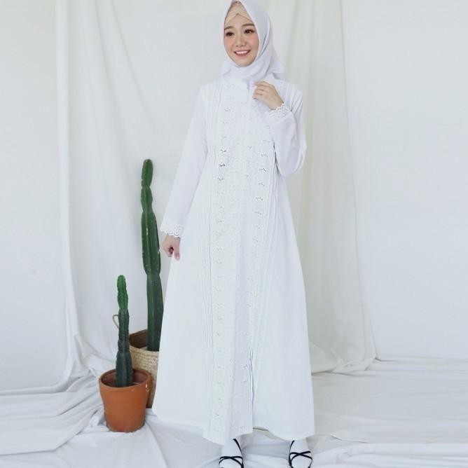 Gamis Putih Katun Jumbo/Baju Haji/Gamis Ihrom/Perlengkapan Haji #9696