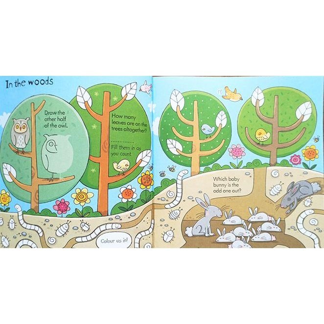 Usborne Little Boys Activity Book - Buku Edukasi Impor Anak Children Tesani