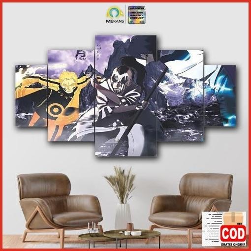 Terlaris Mekans 1 Set  Pajangan Hiasan Dinding Boruto Jigen 5Pcs  Poster Kayu Wall Decor Promo Hemat