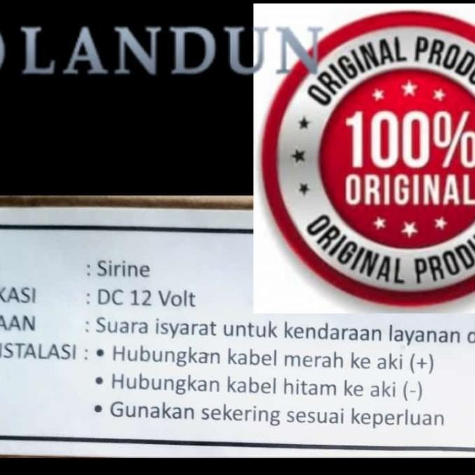 LANDUN CJB100BP AMPLI/MODUL ORI SIRINE MOBIL POLISI 110W TANPA SPEAKER