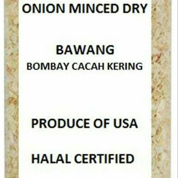 

Adlian Onion Minced 100Gram/ Bawang Bombay Cacah Kering 100Gram