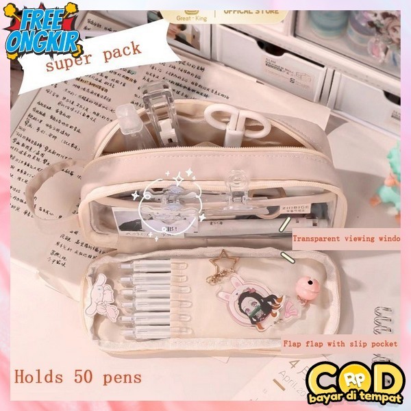 

Dosgrip Untuk Sekolah Pensil Dosgrep Aesthatic Perempuan Pencil Case Cewek Cowok Korea Estetik Disgrip Murah Tempat Pnsil Aesthetic Tepak Kotak Pencil Multifungsi Kotak Alat Tulis Anak Kekinian Dusgrip Korean Style Kotak Ins Pencil Case Large Capacit