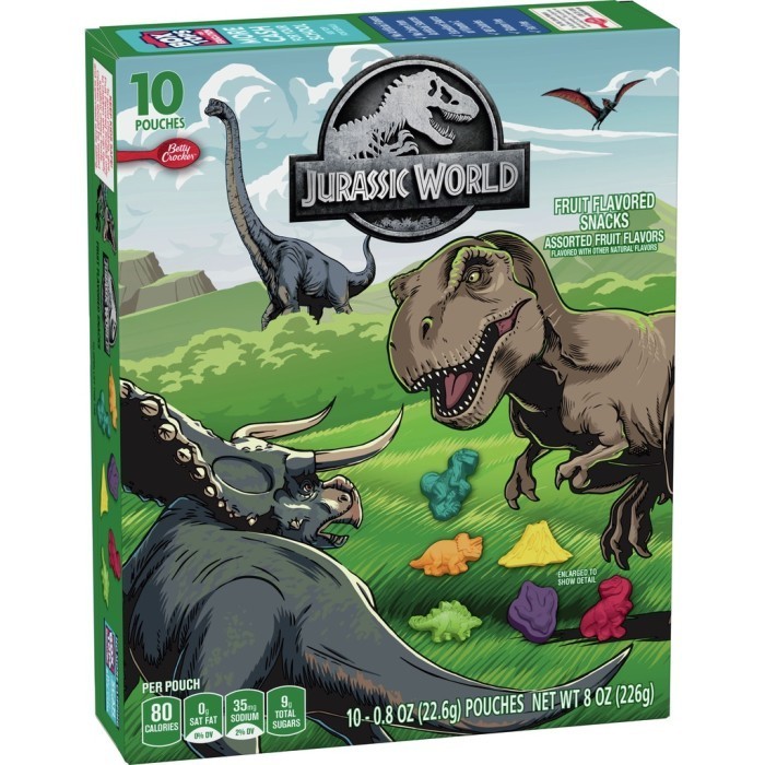 

Jurassic World Fruit Sna Betty Croer Jelly Gummy Isi 10 Pouch