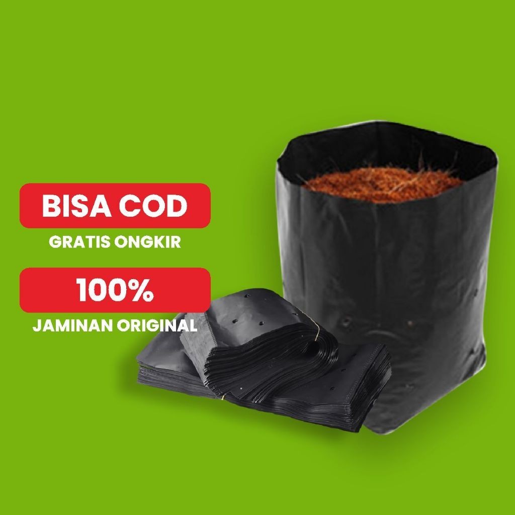 BOTANI - Polybag Ukuran 25X25 Polibag Eceran Poly Bag Tebal Polybag Satuan Lentur dan Lebih tahan la