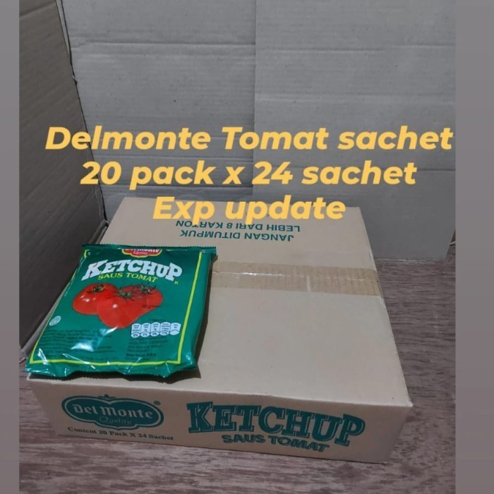 

Delmonte Ketchup Tomato Sauce Saus Tomat Sachet Dus-An / Karton