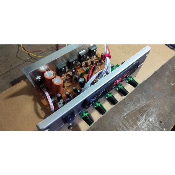 ** kit modul amplifier speaker aktif stereo subwoofer plus USB