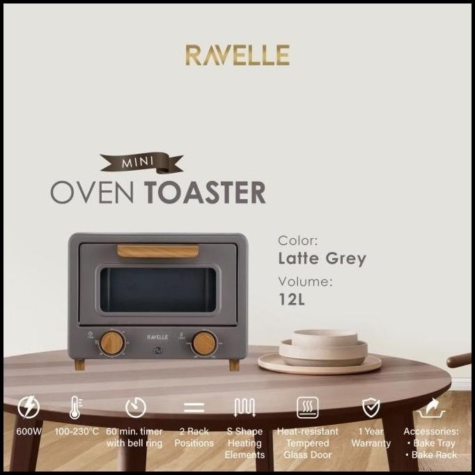 RAVELLE OVEN LISTRIK TOASTER MINI 12 LITER KOREAN MINI OVEN TOASTER