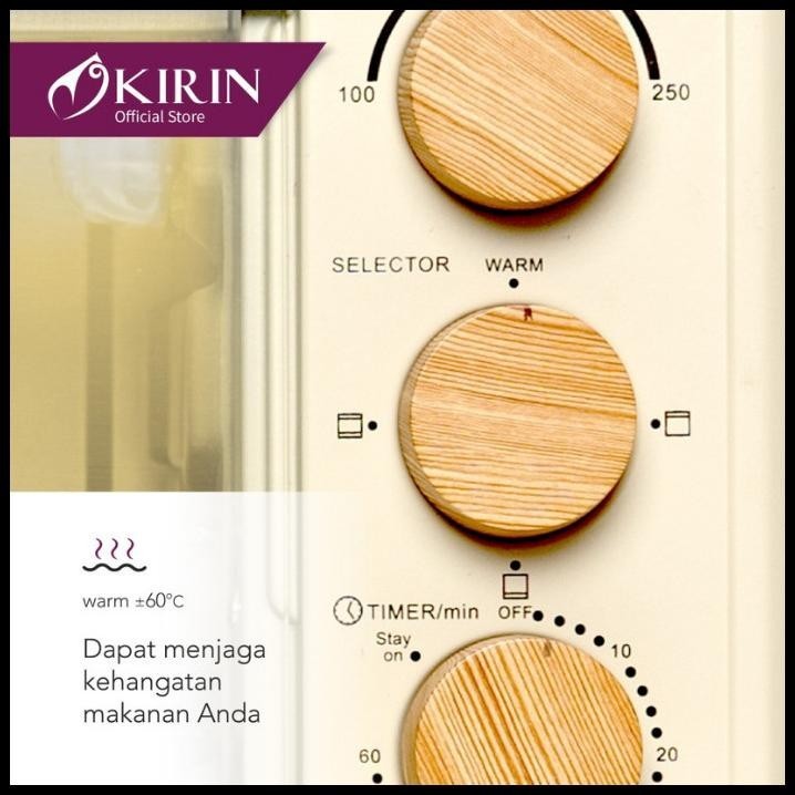 OVEN LISTRIK KIRIN KBO 190 19 LITER LOW WATT OPEN KUE API ATAS BAWAH