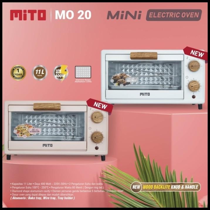MITO OVEN MINI MO20 MO-20 OVEN ELECTRIC MINI MO 20 11L LOW WATT - PINK