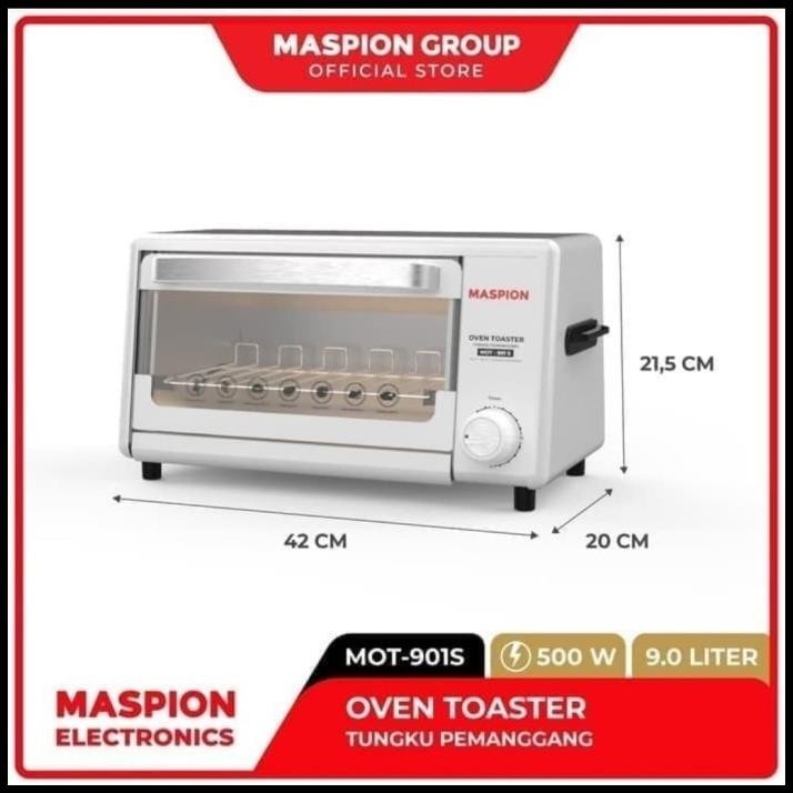 OVEN TOASTER LISTRIK MASPION MOT-901S | OVEN LISTRIK MINI 9 LITER