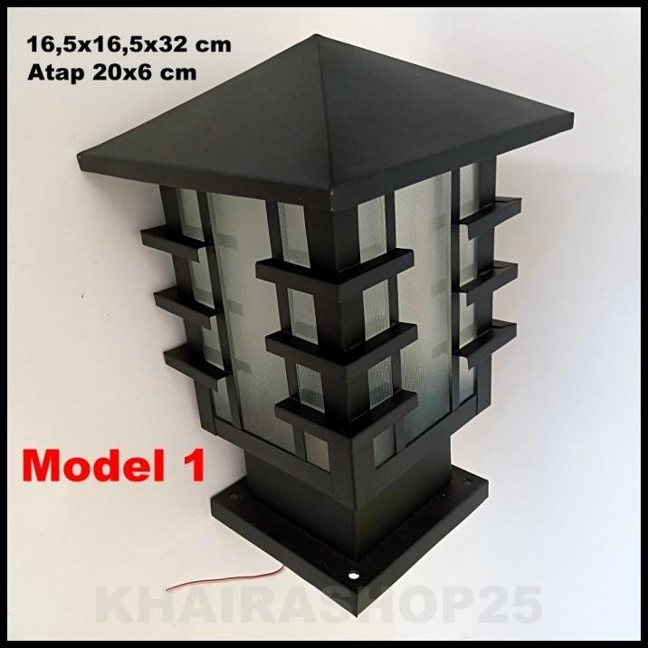 LAMPU TIANG TERAS RUMAH LAMPU PAGAR LAMPU TAMAN LAMPU OUTDOR