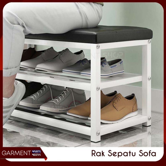 

Rak Sepatu Besi Portable Bench Kualitas Eksport Kokoh