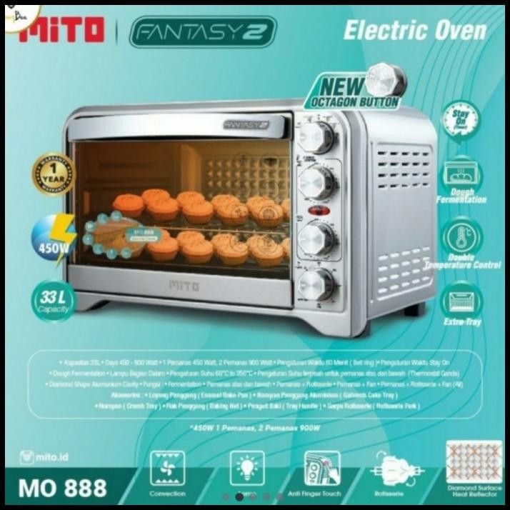 MITO OVEN NEW FANTASY 2 MO-888 33 LITER OVEN LISTRIK MITO FANTASY 2