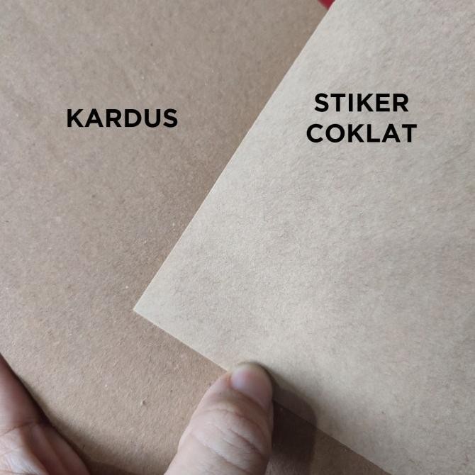 

Harga/500 Lembar - F4 Label/Print Kertas Stiker/Sticker Kraft / Coklat