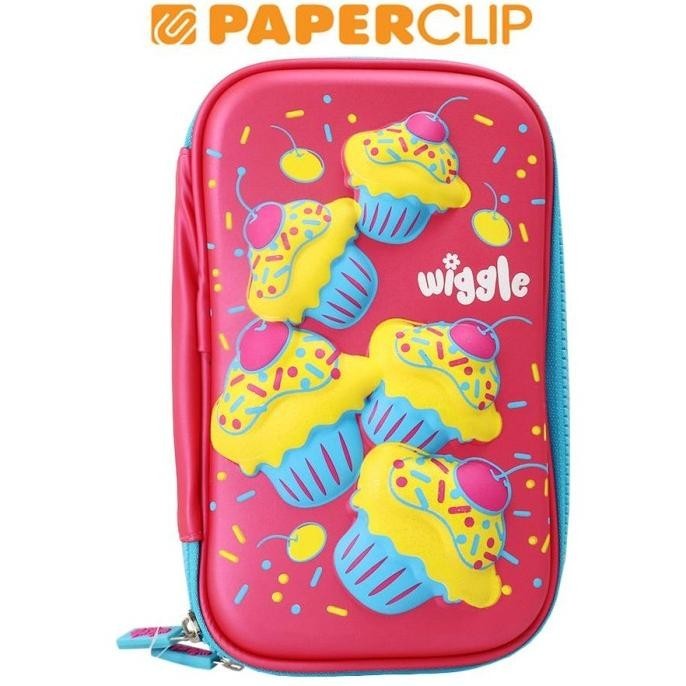 

PEN CASE / TEMPAT PENSIL WIGGLE HARD CASE DOUBLE ZIPPER .WGCK/