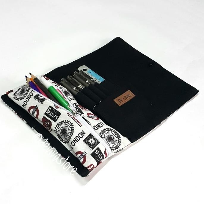 

ROLL PENCIL CASE / TEMPAT PENSIL GULUNG - london