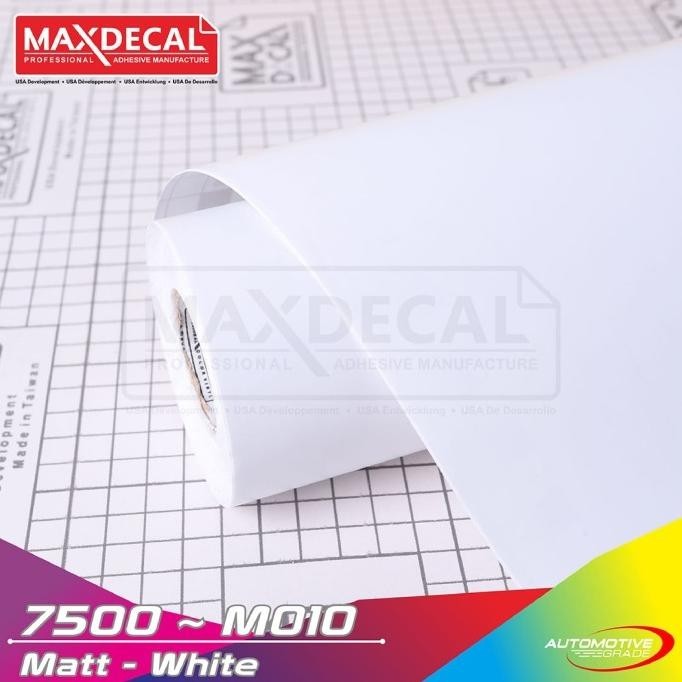 

Maxdecal 7500 010 White Gloss Matt Vinyl Sticker Putih Kilap Doff