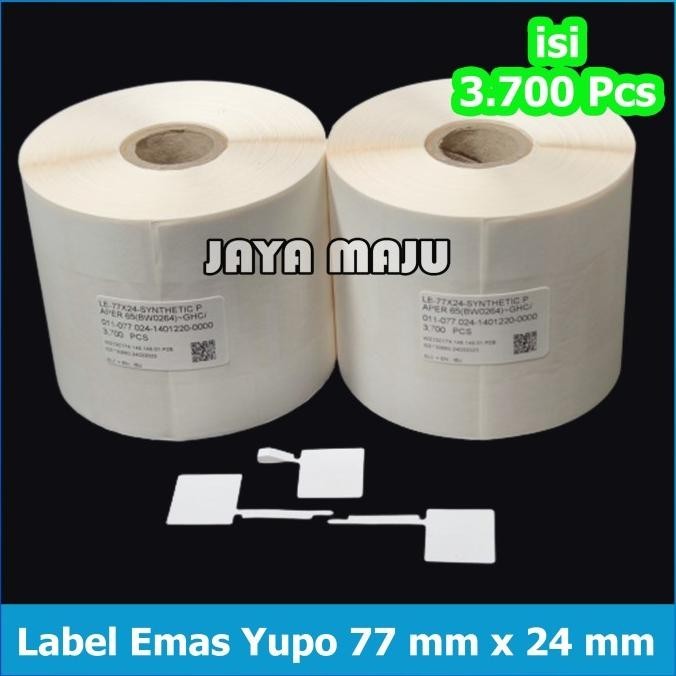 

Sticker Label Barcode Yupo Untuk Toko Emas 77 Mm X 24 Mm Isi 3700 Pcs