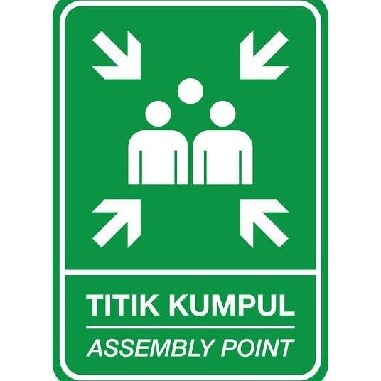 

Rambu Titik Kumpul Assembly Point 40X60Cm Custom