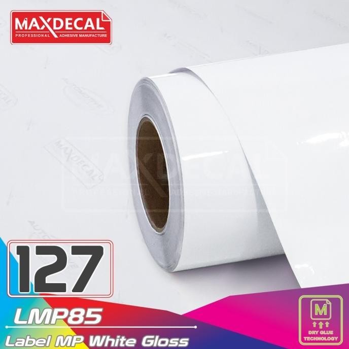 

[127] Maxdecal Lmp85 Sticker Label Print Eco Vinyl Gloss White