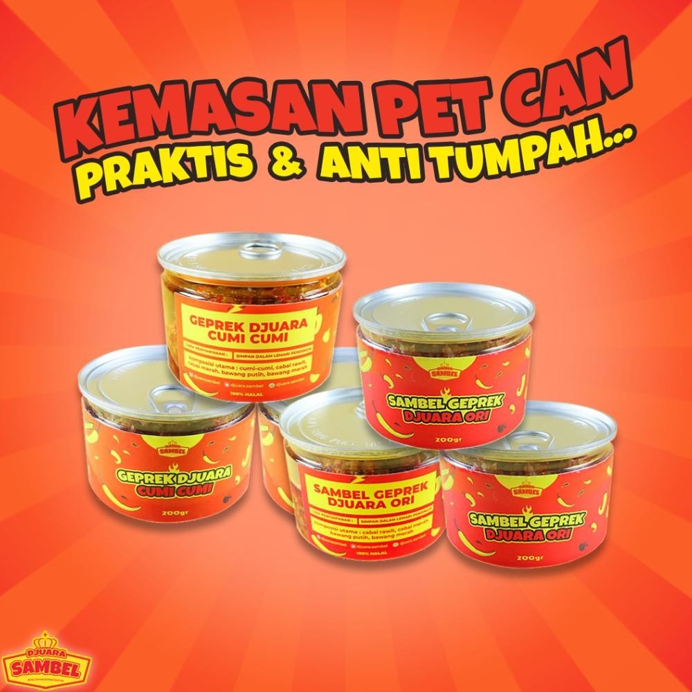 

Djuara Sambel 200Gr / Geprek Ori / Geprek Cumi / Geprek Cakalang / Geprek Tuna