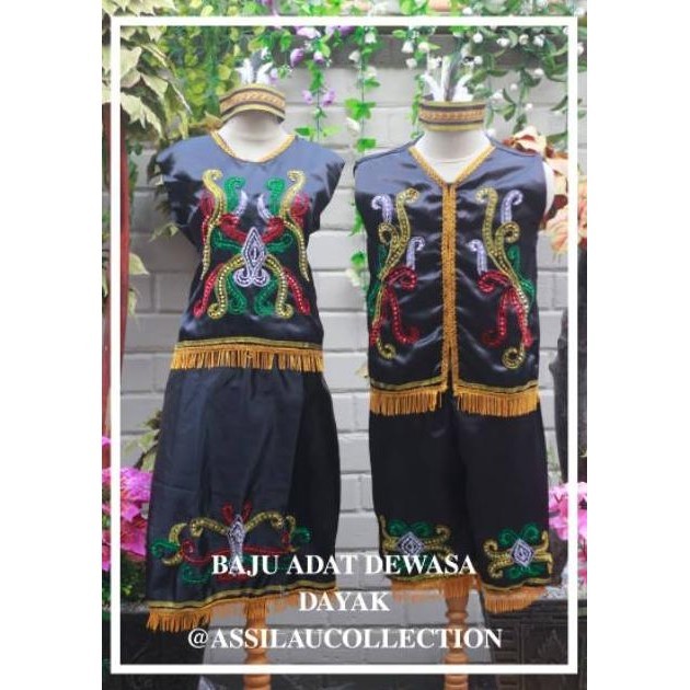 XCV Pakaian adat Dayak/ baju adat Dayak/ baju Dayak (Dewasa) TERLARIS