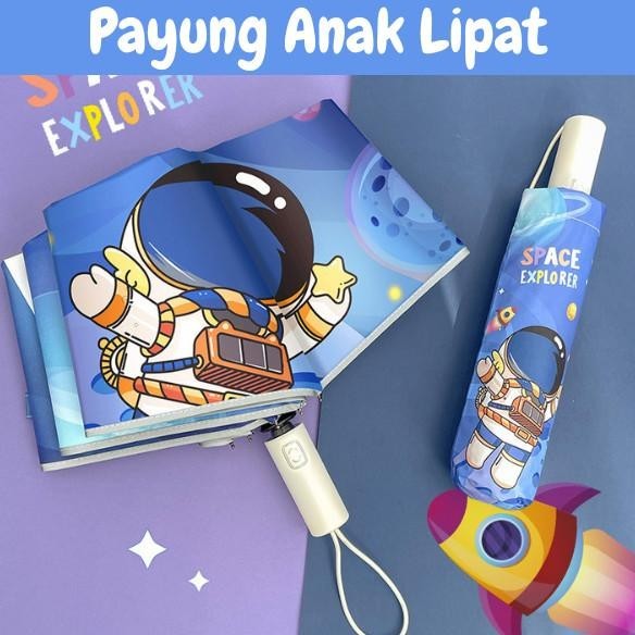 Payung Lipat Anti UV Anak Laki Laki Perempuan Motif Karakter ST0103