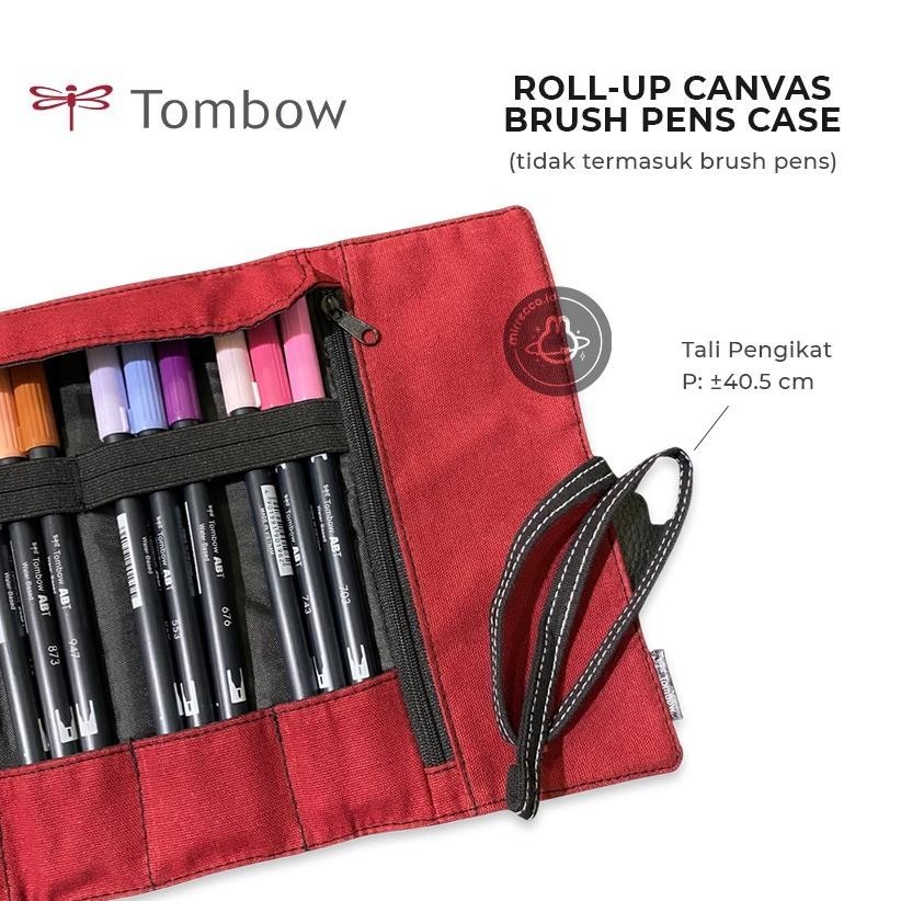 

TOMBOW ABT ROLL-UP CANVAS BRUSH PENS SOFT CASE ORGANIZER