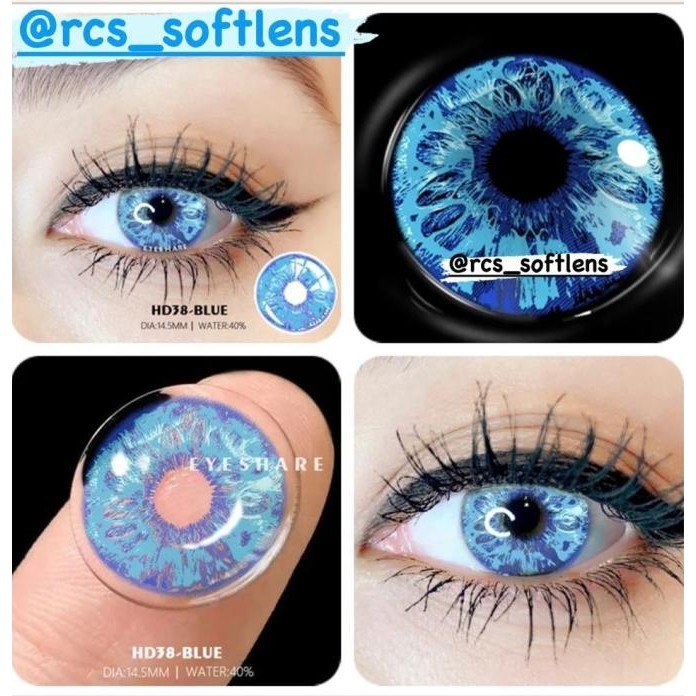RCS - NEW softlens cosplay halloween biru kuning