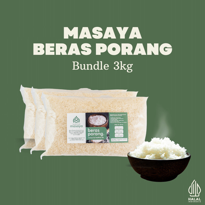 

Bundle 3Kg Masaya Beras Porang Shirataki Konjac Healthy Food