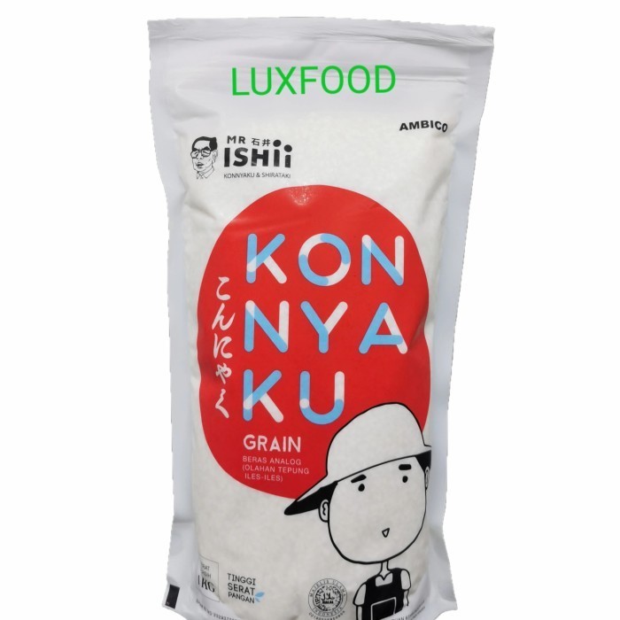 

Shirataki Rice Tsubu Konnyaku Beras Kering 1Kg