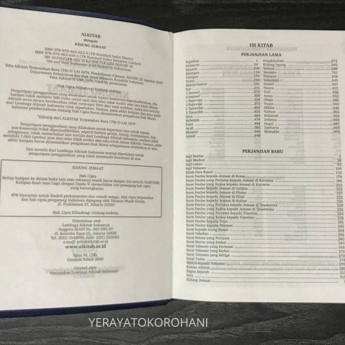

Alkitab Dengan Kidung Jemaat Kristen TB 052 TI KJ-Alkitab Rohani-Buku WS04