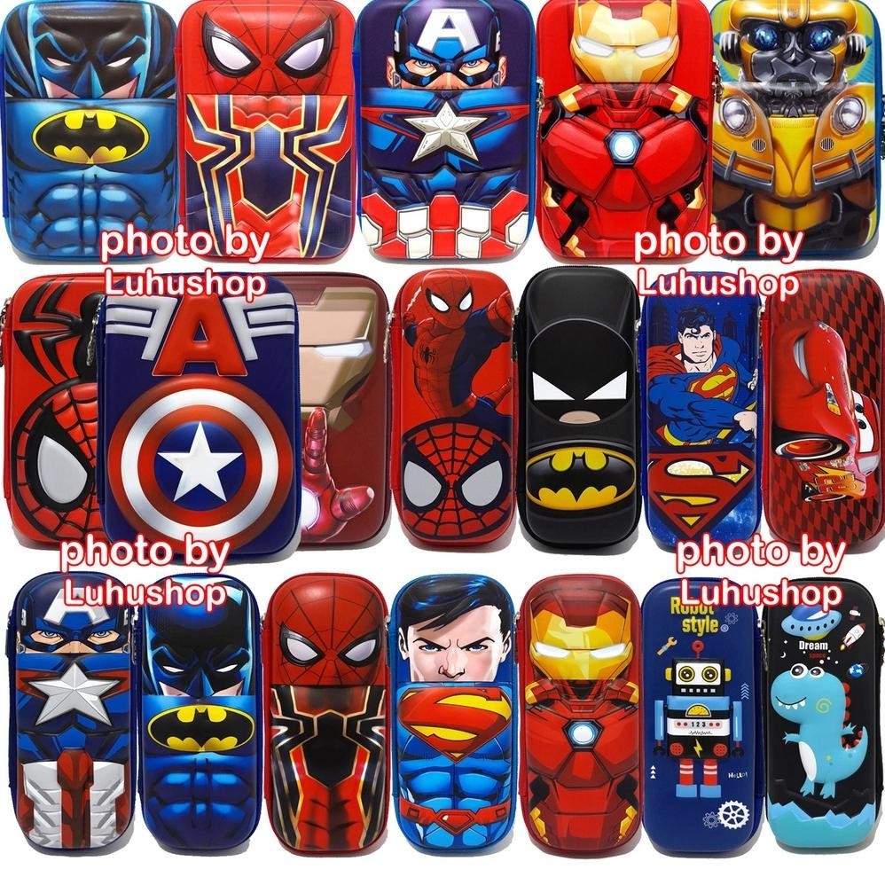 

Tempat Kotak Pouch Pensil Pen Cowo 0054 Superhero Spiderman Ironman Pencil Case