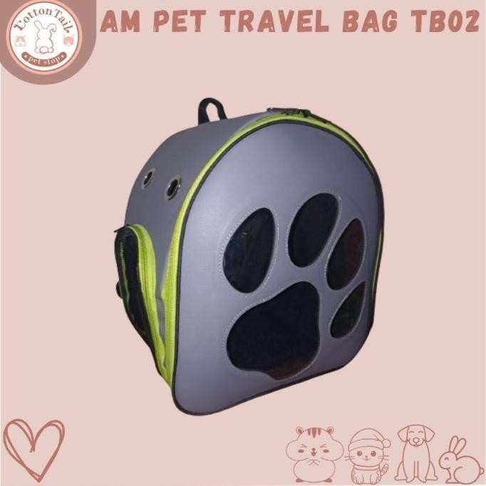 AM PET TRAVEL BAG TB #02 RANSEL KULIT ANABUL ~ PET CARGO