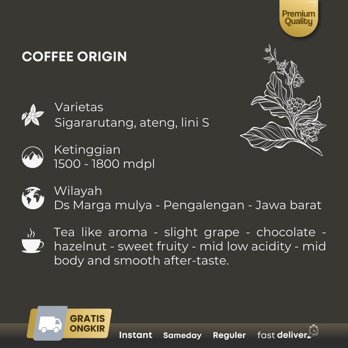 

Northsider Kopi Arabika Java Malabar Fully-Washed Coffee 1Kg