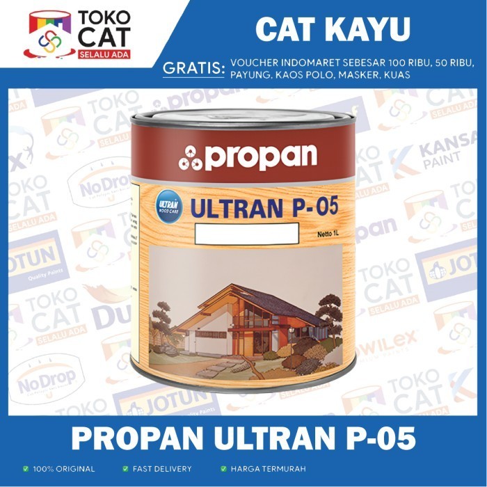 CAT KAYU | PROPAN ULTRAN P-05 CLEAR 1 L | KEMASAN KALENG