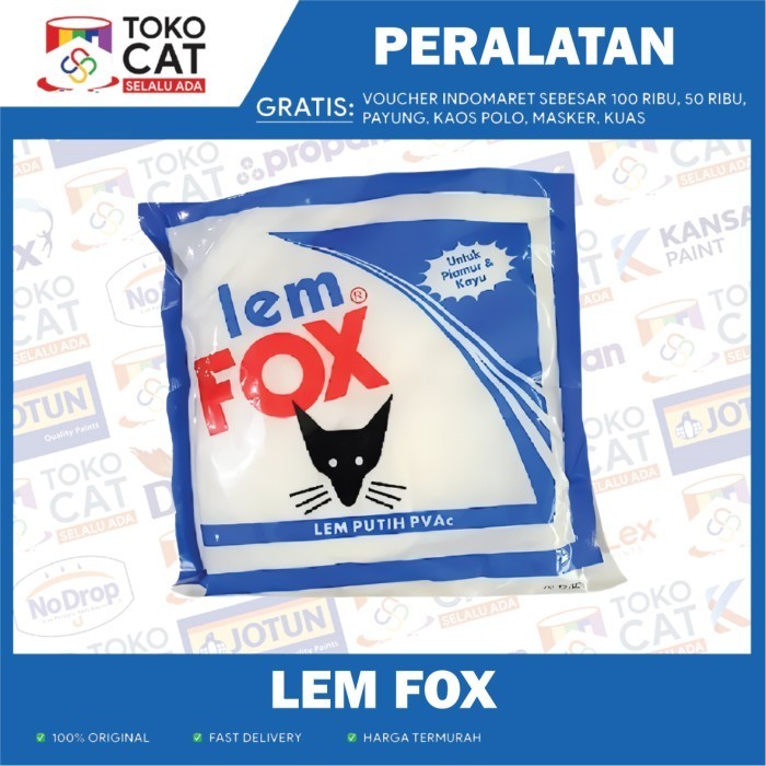 LEM SERBAGUNA | LEM FOX PUTIH SACHET 350 GR