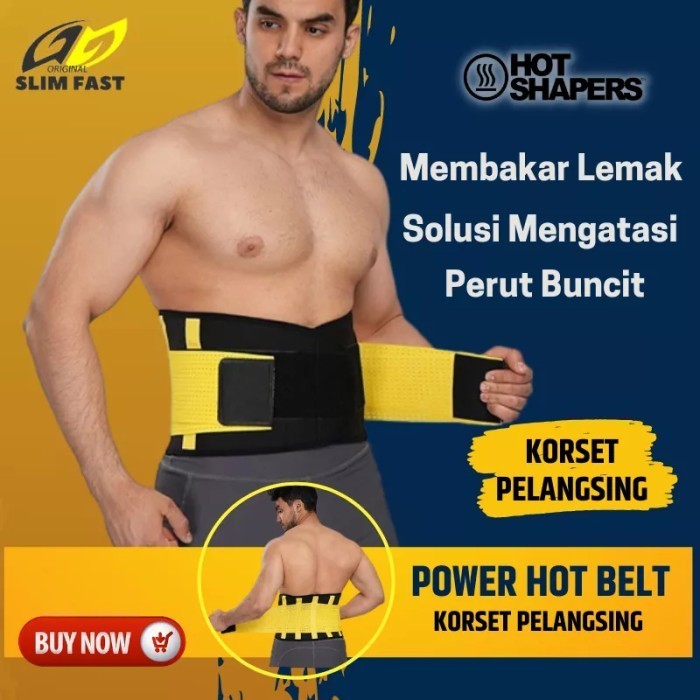 Warelly - Alat Pembakar Lemak Perut Buncit Pembentuk Otot Perut Korset Olahraga