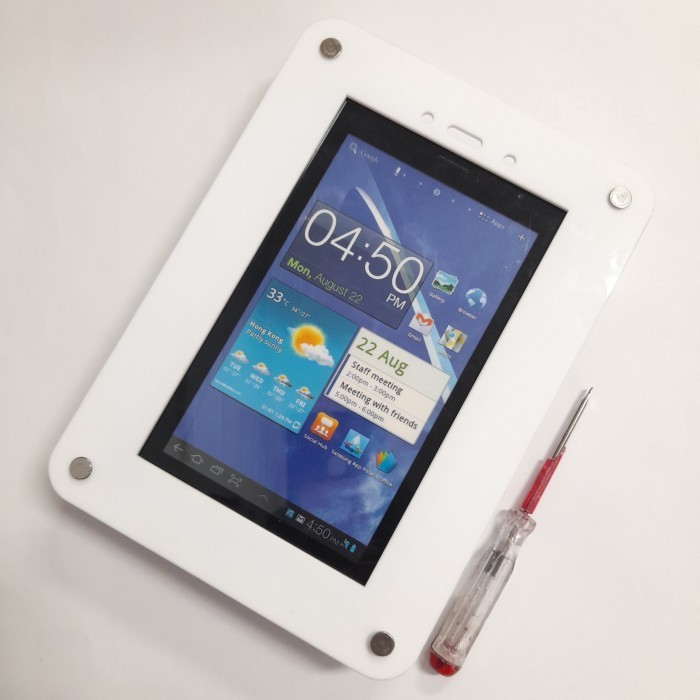 Wall Mount Acrylic Tablet Holder / Holder Tablet Dinding