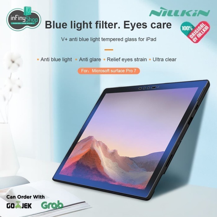 SURFACE PRO 7 PLUS -NILLKIN AV+ ANTI BLUE LIGHT TEMPER GLASS