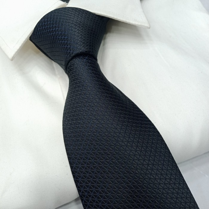 Dasi Hitam Polos Pria Tekstur Dasi Pria Hitam Polos 3 Inchi