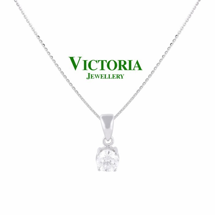 LIONTIN BERLIAN SOLITAIRE SERTIFIKAT GIA VICTORIA JEWELLERY